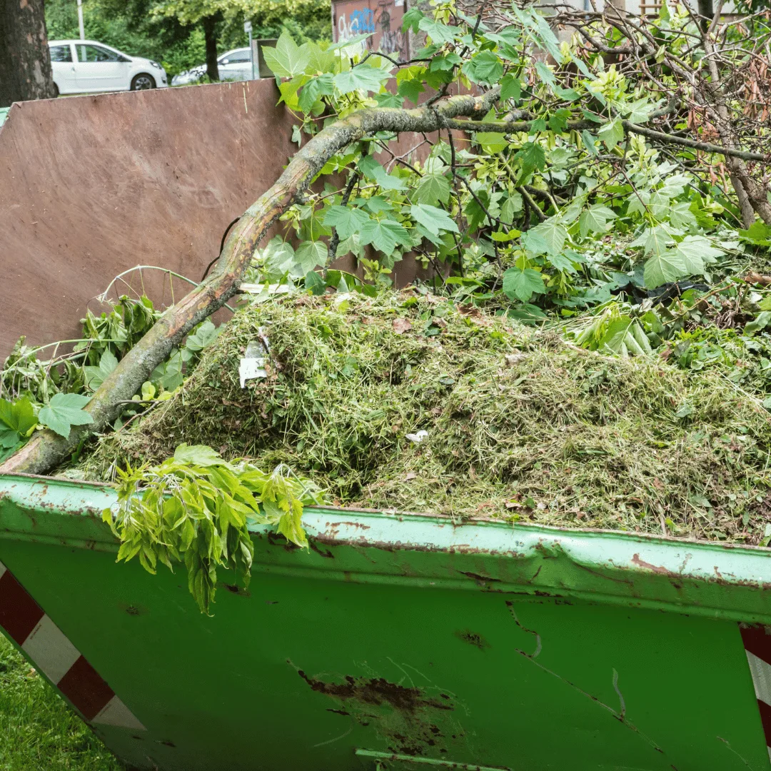 Benne déchets verts à Hyères